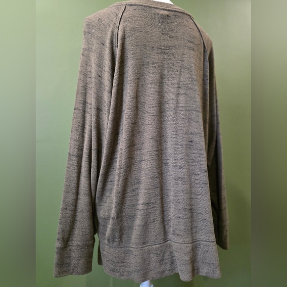 Aerie Long Sleeve Oversized Olive Shirt Size Small - Picture 6 of 9